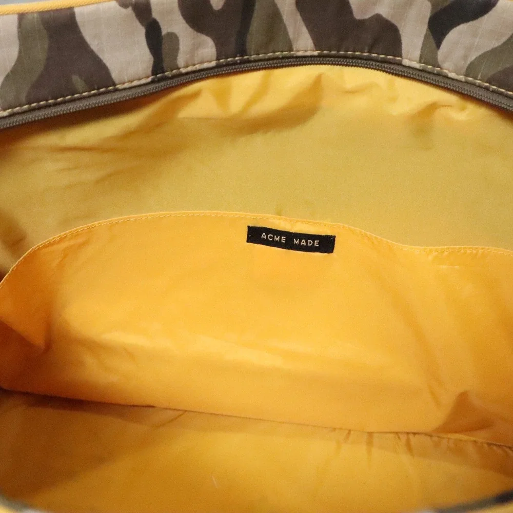 Acme Made Trixie Camo Laptop Bag‎ Large Camo Ripstop Nylon Travel Work Utility